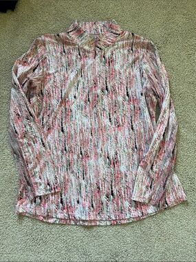 EP Pro Pink Multi-Color Long Sleeve Golf Top